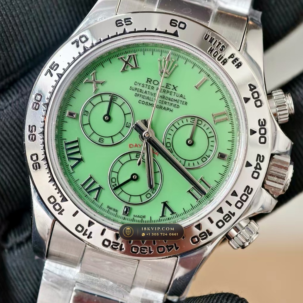 Rolex Cosmograph Daytona Beach Roman Mother-of-Pearl Dial 18K White Gold Ref. 116519 — Private Vault Edition — Studio Gallery Plate III in 18K White Gold Au750 (139.0g Verified Mass, Rolex Manufacture Cal. 4130 - 72h Power Reserve)