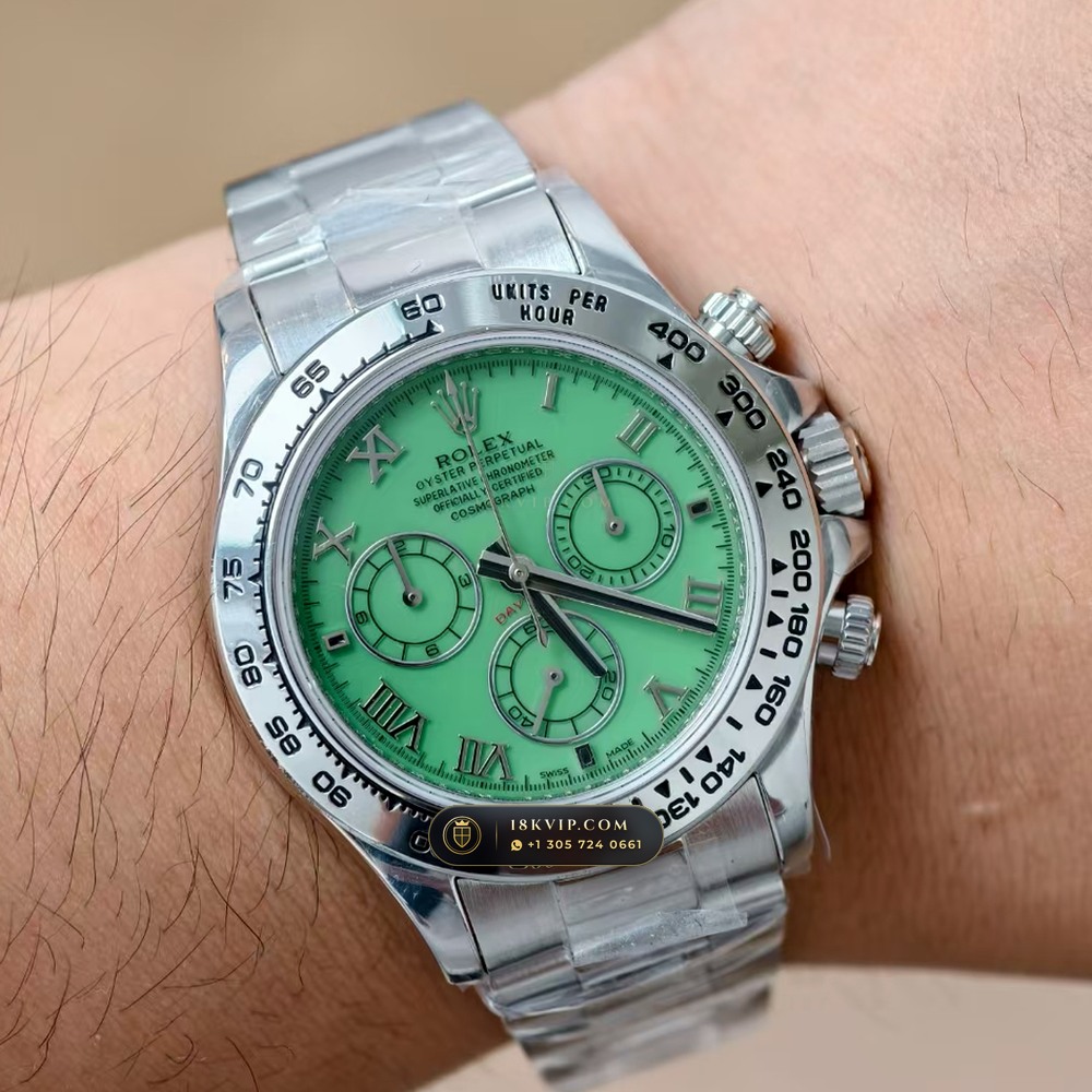 Rolex Cosmograph Daytona Beach Roman Mother-of-Pearl Dial 18K White Gold Ref. 116519 — Private Vault Edition — Studio Gallery Plate VIII in 18K White Gold Au750 (139.0g Verified Mass, Rolex Manufacture Cal. 4130 - 72h Power Reserve)
