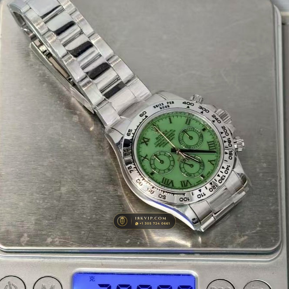 Rolex Cosmograph Daytona Beach Roman Mother-of-Pearl Dial 18K White Gold Ref. 116519 — Private Vault Edition — Studio Gallery Plate IX in 18K White Gold Au750 (139.0g Verified Mass, Rolex Manufacture Cal. 4130 - 72h Power Reserve)