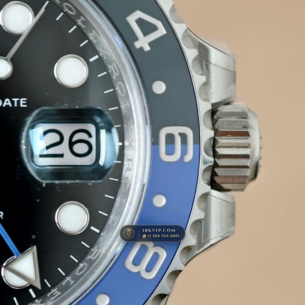 Rolex GMT-Master II Batman Blue & Black Oyster Ref. 126710BLNR — Private Vault Edition — Studio Gallery Plate IV in 904L Stainless Steel Custom Architecture (143.7g Verified Mass, Rolex Manufacture Cal. 3285 - 70h Power Reserve)
