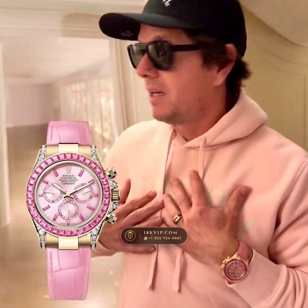 Rolex Cosmograph Daytona Barbie Pink Opal & Ruby 18K Yellow Gold Deep Crystal Optics Ref. 126538TBR — Private Vault Edition — Studio Gallery Plate VI in 18K Yellow Gold Au750 (160.1g Verified Mass, Rolex Manufacture Cal. 4131 - 72h Power Reserve)
