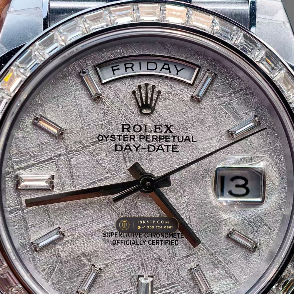 Rolex Day-Date 40 Gibeon Meteorite Dial 18K Everose Gold Ref. 228235 — Private Vault Edition — Studio Gallery Plate VI in 18K Rose Gold Au750 (210.9g Verified Mass, Rolex Manufacture Cal. 3255 - 70h Power Reserve)