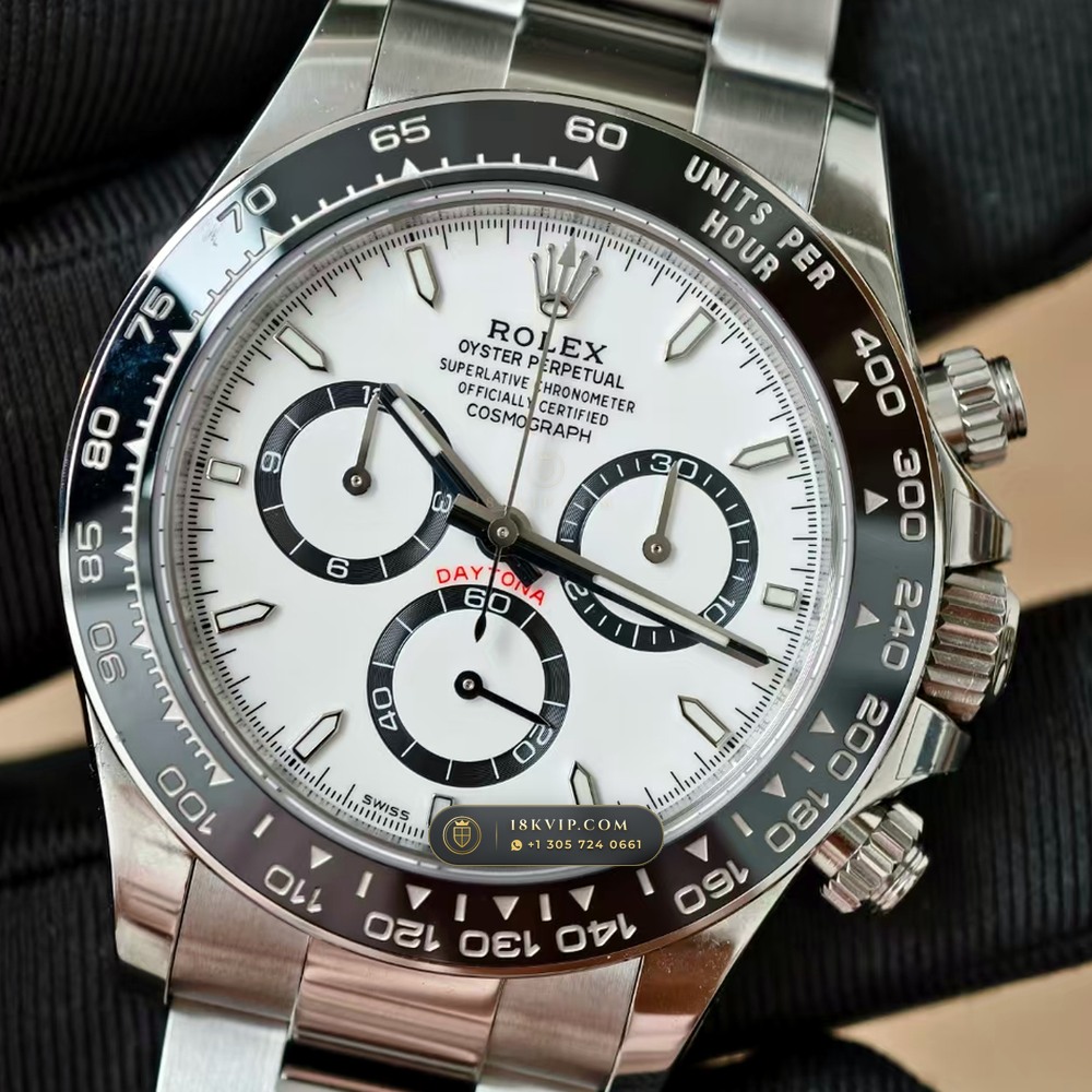 Rolex Cosmograph Daytona High-Contrast White & Black Panda Chronograph Dial Ref. 126500 — Private Vault Edition — Studio Gallery Plate VI in 904L Stainless Steel Custom Architecture (143.8g Verified Mass, Rolex Manufacture Cal. 4131 - 72h Power Reserve)