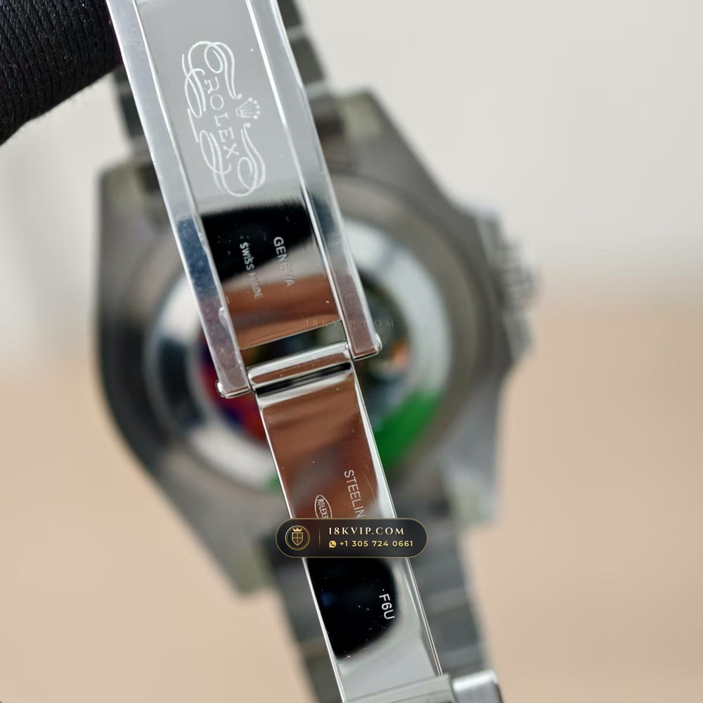 Rolex GMT-Master II Batgirl Blue & Black Jubilee Deep Crystal Optics Ref. 126710BLNR — Private Vault Edition — Studio Gallery Plate VI in 904L Stainless Steel Custom Architecture (143.3g Verified Mass, Rolex Manufacture Cal. 3285 - 70h Power Reserve)