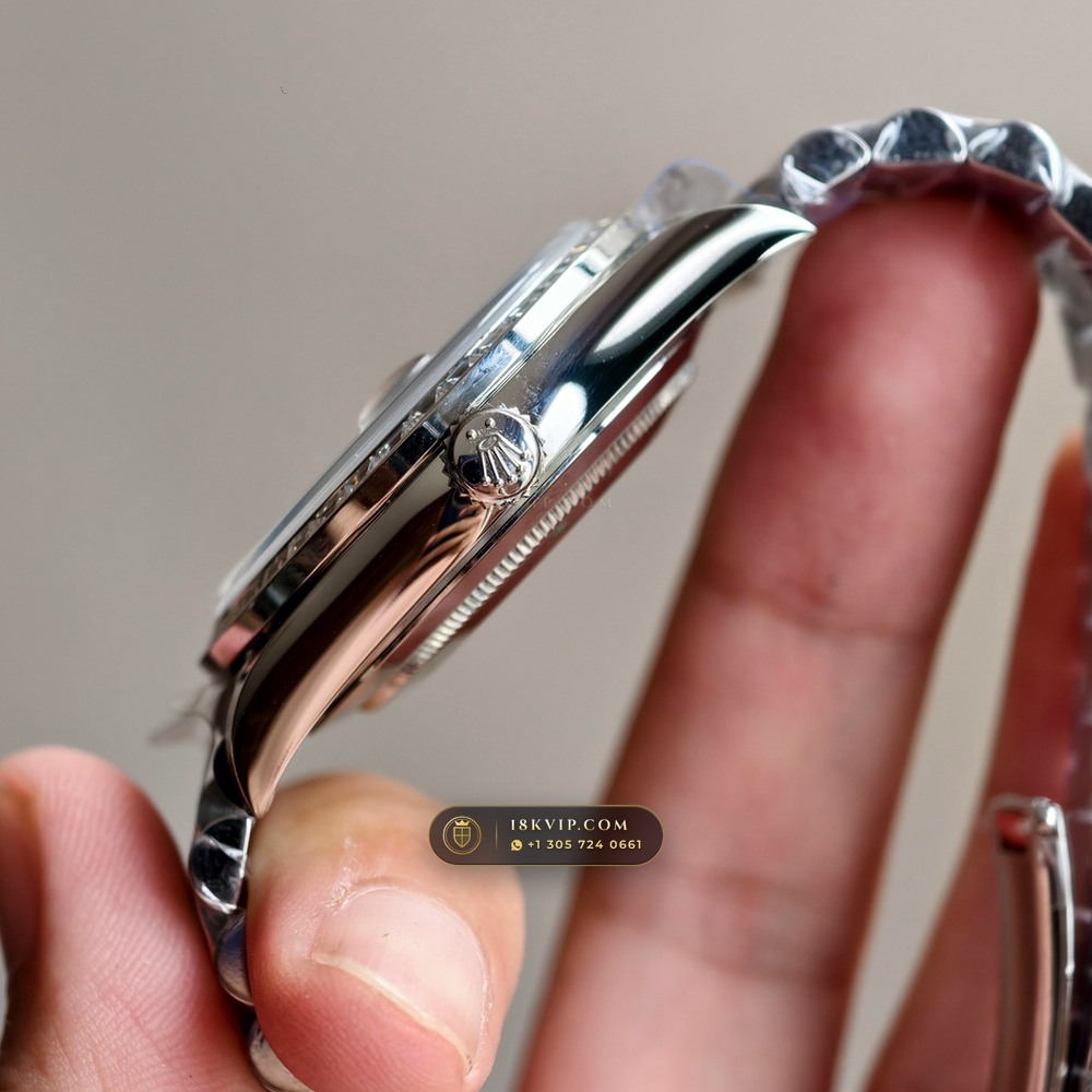 Rolex Day-Date 40 Diamond-Set Bezel 950 Platinum Ref. 228396TBR — Private Vault Edition — Studio Gallery Plate IV in 950 Platinum Pt950 (280.6g Verified Mass, Rolex Manufacture Cal. 3255 - 70h Power Reserve)