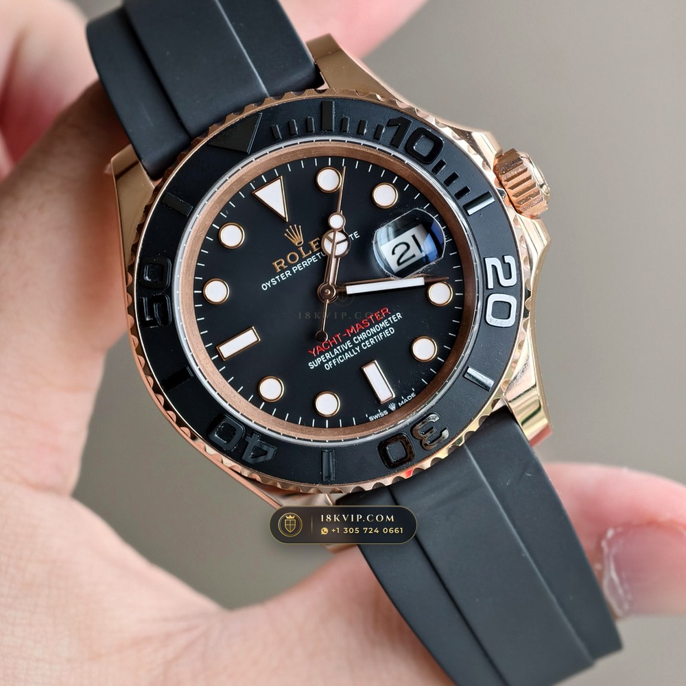 Rolex Yacht-Master 40 18K Everose Gold Ref. 126655 — Private Vault Edition — Studio Gallery Plate II in 18K Rose Gold Au750 (153.1g Verified Mass, Rolex Manufacture Cal. 3235 - 70h Power Reserve)