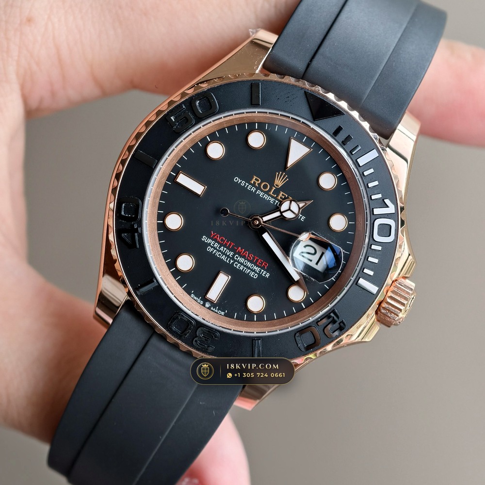 Rolex Yacht-Master 40 18K Everose Gold Ref. 126655 — Private Vault Edition — Studio Gallery Plate III in 18K Rose Gold Au750 (153.1g Verified Mass, Rolex Manufacture Cal. 3235 - 70h Power Reserve)