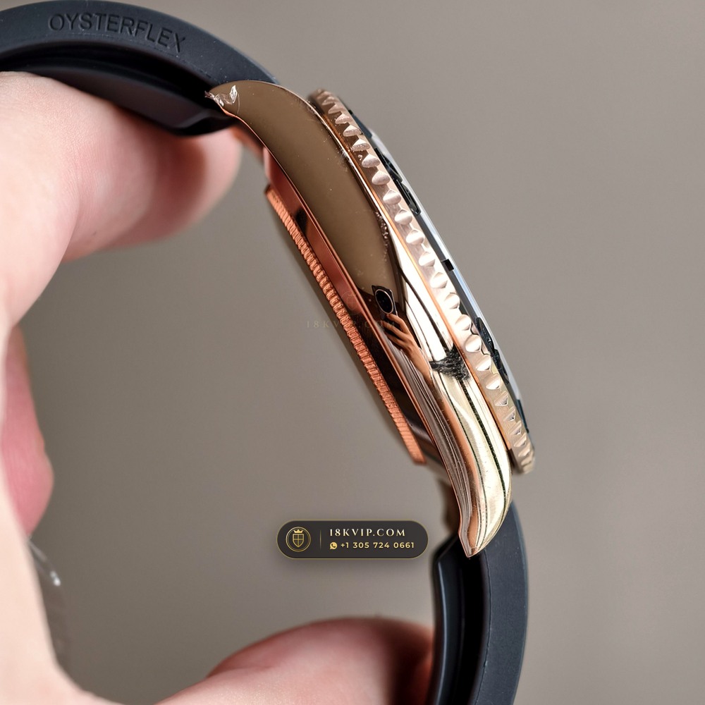 Rolex Yacht-Master 40 18K Everose Gold Ref. 126655 — Private Vault Edition — Studio Gallery Plate IV in 18K Rose Gold Au750 (153.1g Verified Mass, Rolex Manufacture Cal. 3235 - 70h Power Reserve)