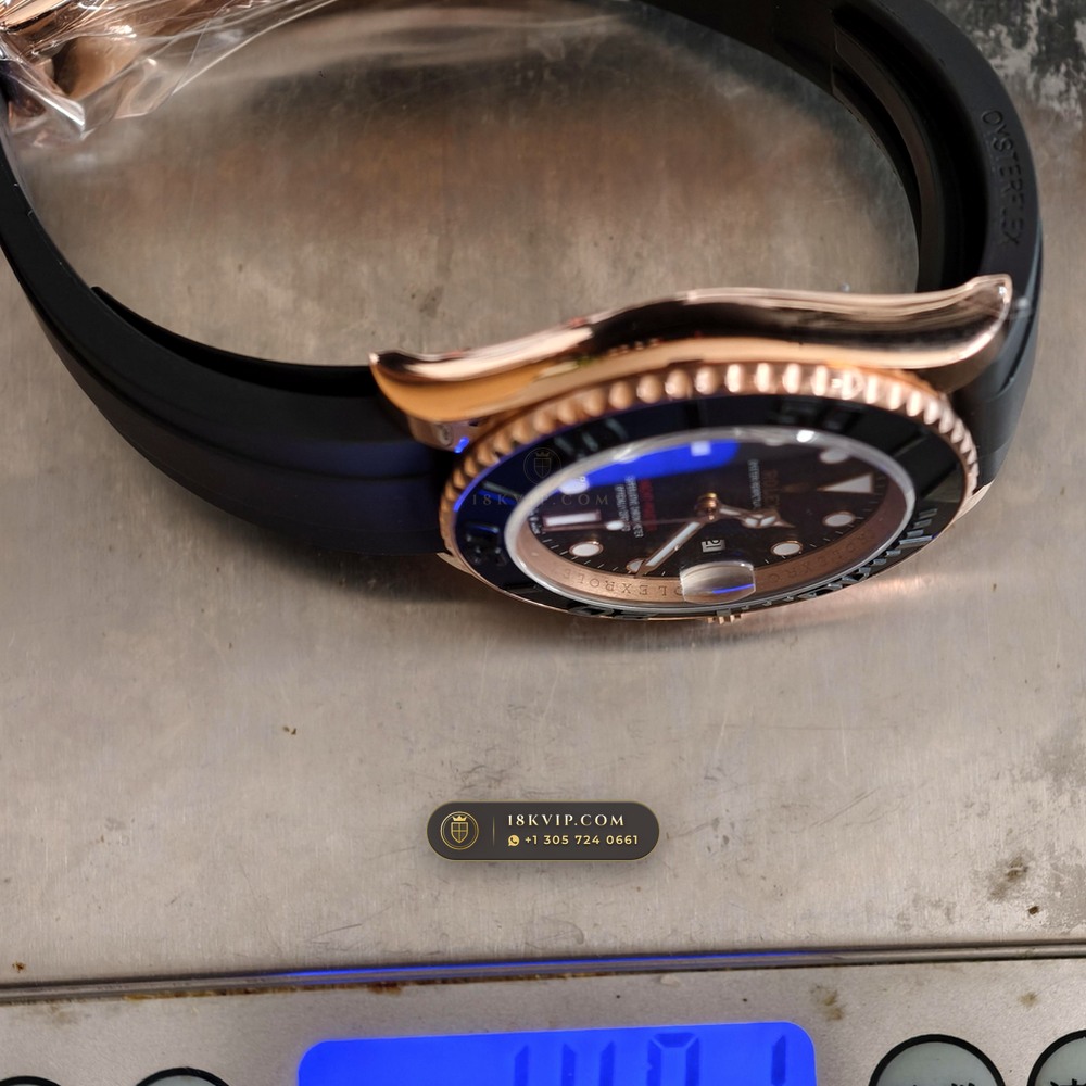 Rolex Yacht-Master 40 18K Everose Gold Ref. 126655 — Private Vault Edition — Studio Gallery Plate VIII in 18K Rose Gold Au750 (153.1g Verified Mass, Rolex Manufacture Cal. 3235 - 70h Power Reserve)