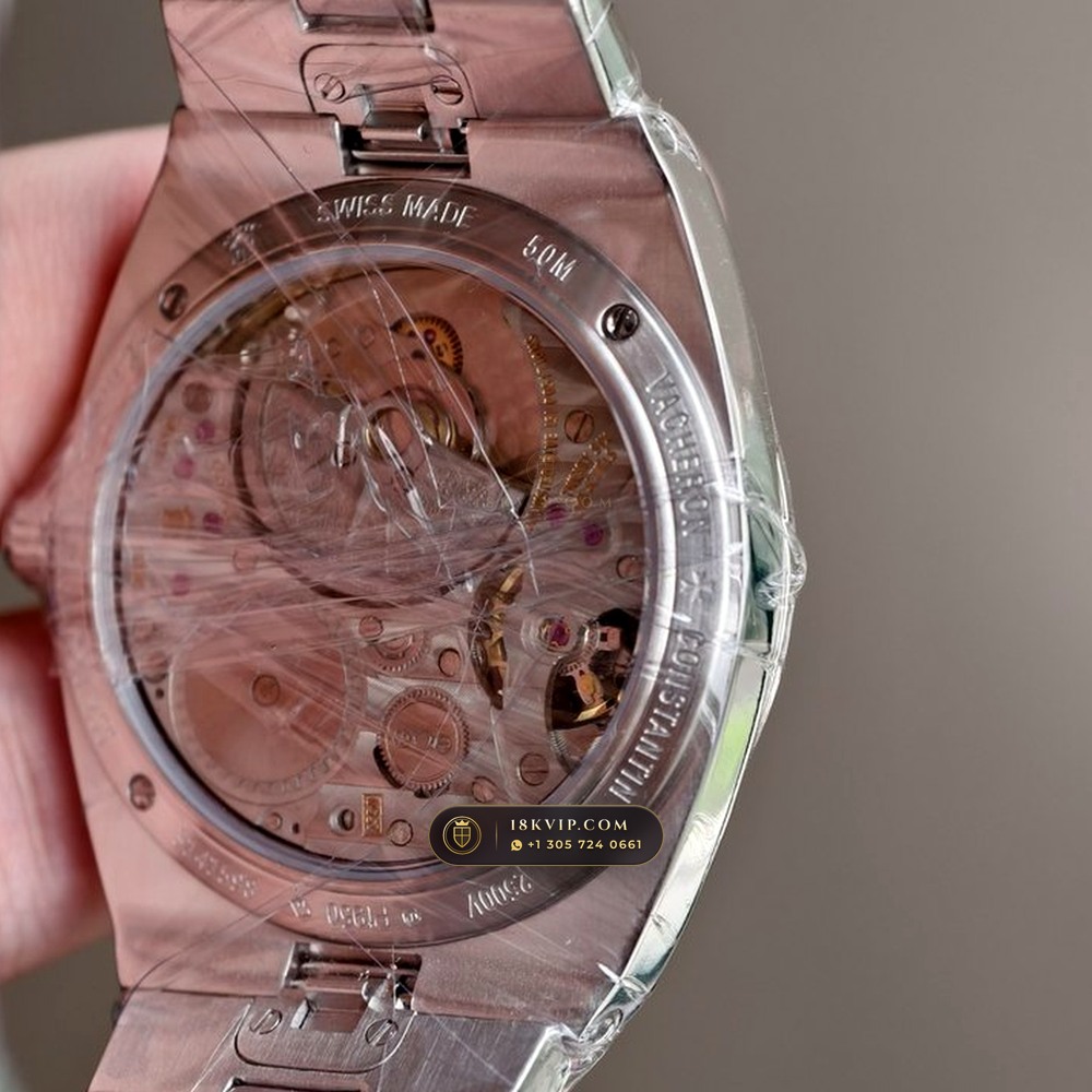 Vacheron Constantin Overseas Ultra-Thin Skeleton 18K White Gold Ref. 4300V/220G-B909 — Private Vault Edition — Studio Gallery Plate VI in 950 Platinum Pt950 (241.7g Verified Mass, Vacheron Constantin Cal. 5100 - 22K Gold Maltese Rotor)