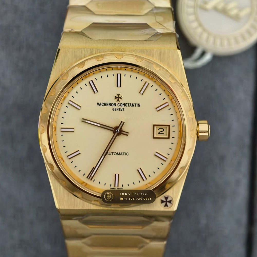 Vacheron Constantin Historiques 222 Jumbo 37mm 18K Yellow Gold Ref. 4200H/222J-B935 — Private Vault Edition — Studio Gallery Plate II in 18K Yellow Gold Au750 (169.6g Verified Mass, Vacheron Constantin Cal. 2455/2 - 22K Gold Rotor)