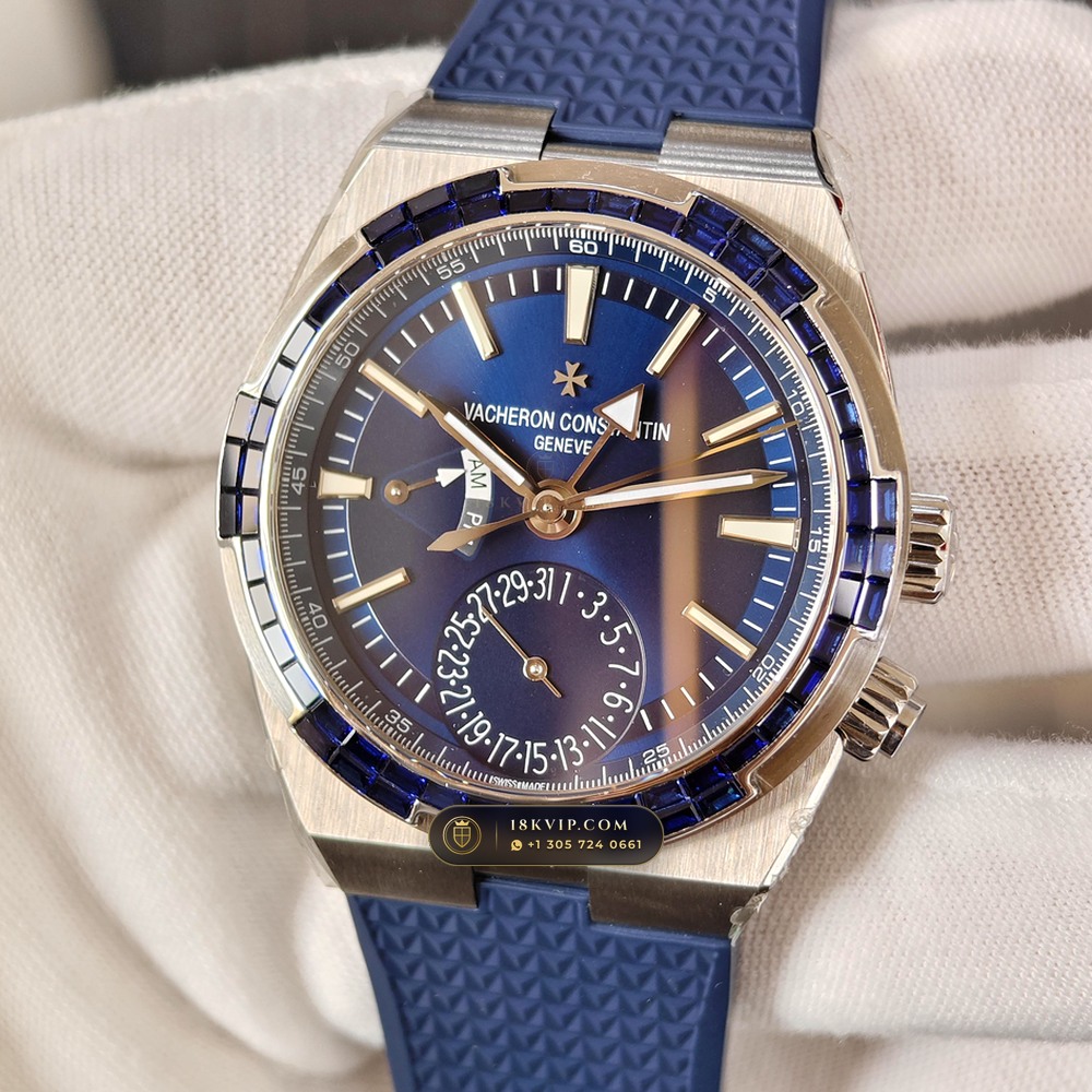 Vacheron Constantin Overseas Dual Time 41mm Ref. 7900V — Private Vault Edition — Studio Gallery Plate II in 904L Stainless Steel Custom Architecture (163.6g Verified Mass, Vacheron Constantin Cal. 5110 DT - 22K Gold Rotor)