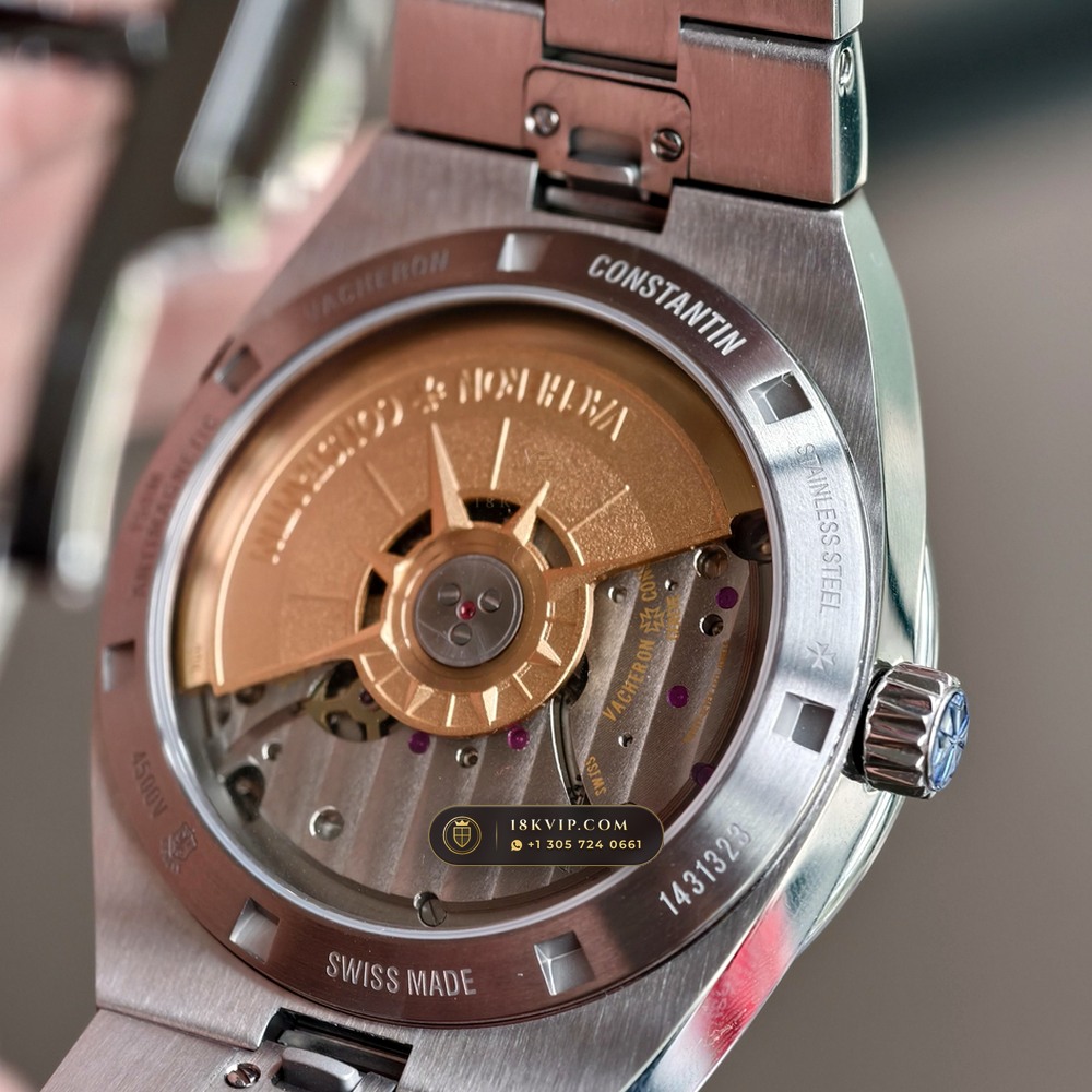Vacheron Constantin Overseas Self-Winding 41mm Ref. 4500V/110A-B128 — Private Vault Edition — Studio Gallery Plate VII in 904L Stainless Steel Custom Architecture (152.1g Verified Mass, Vacheron Constantin Cal. 5100 - 22K Gold Maltese Rotor)