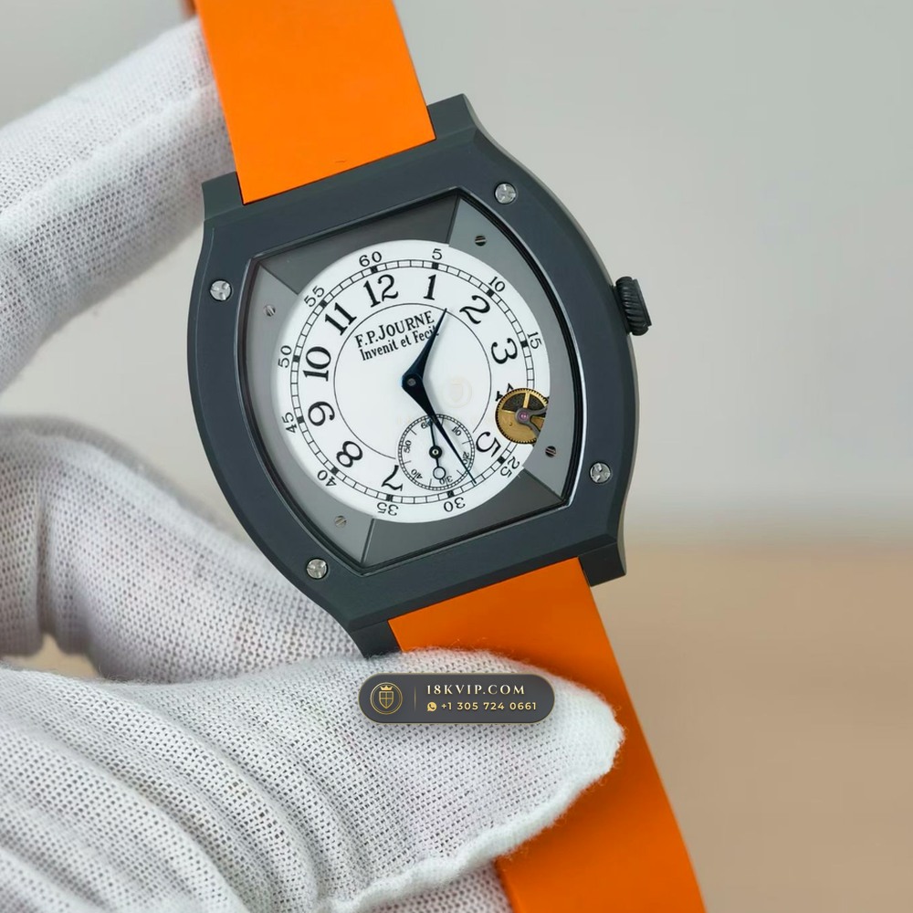 F.P. Journe Elegante 48mm Titalyt Luminescent Dial Ref. EL-TI-48 — Private Vault Edition — Studio Gallery Plate II in Grade 5 Titanium Monobloc (57.9g Verified Mass, F.P. Journe Cal. 1210 Electromechanical - 18K Rose Gold Rotor)
