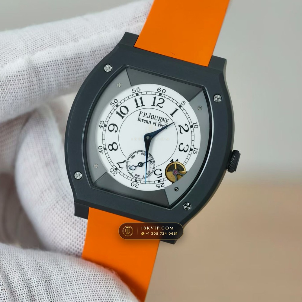 F.P. Journe Elegante 48mm Titalyt Luminescent Dial Ref. EL-TI-48 — Private Vault Edition — Studio Gallery Plate III in Grade 5 Titanium Monobloc (57.9g Verified Mass, F.P. Journe Cal. 1210 Electromechanical - 18K Rose Gold Rotor)