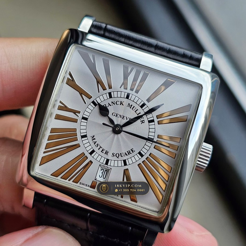 Franck Muller Master Square 36.5mm Roman Dial Ref. 6000H-SC-DT — Private Vault Edition — Studio Gallery Plate II in 904L Stainless Steel Custom Architecture (92.2g Verified Mass, Franck Muller Cal. FM 0800 Automatic)