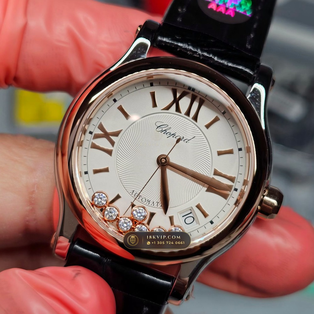 Chopard Happy Sport Icons 36mm Floating Diamonds Ref. 278559-3001 — Private Vault Edition — Studio Gallery Plate II in 904L Stainless Steel Custom Architecture (88.6g Verified Mass, Chopard Manufacture Cal. 09.01-C)