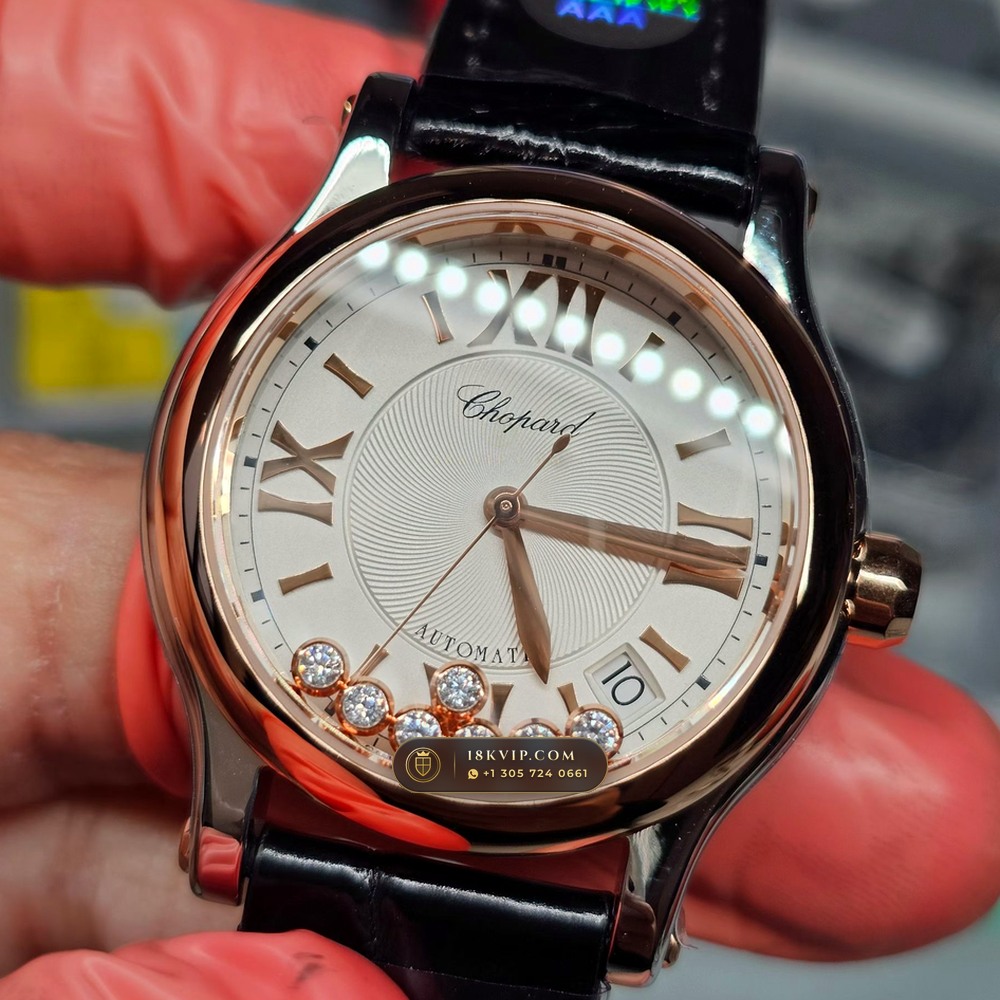 Chopard Happy Sport Icons 36mm Floating Diamonds Ref. 278559-3001 — Private Vault Edition — Studio Gallery Plate III in 904L Stainless Steel Custom Architecture (88.6g Verified Mass, Chopard Manufacture Cal. 09.01-C)