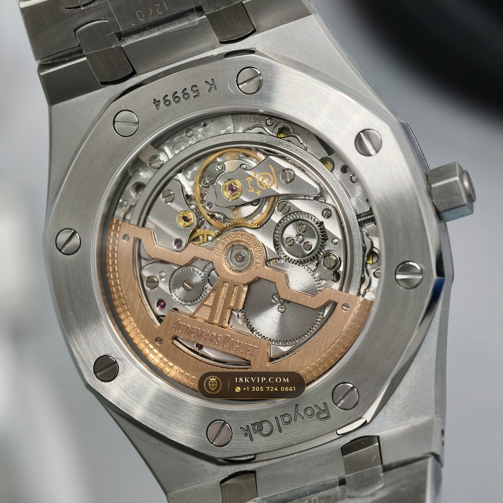 Audemars Piguet Royal Oak Jumbo Extra-Thin 39mm Custom Tapestry Dial 5-Axis CNC Case Ref. 15202ST — Private Vault Edition — Studio Gallery Plate V in 904L Stainless Steel Custom Architecture (103.6g Verified Mass, Audemars Piguet Cal. 2121 Ultra-Thin)