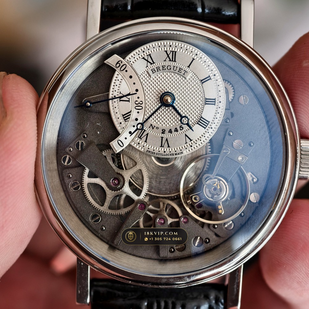 Breguet Tradition Automatique Seconde Retrograde 40mm 18K White Gold Ref. 7097BB/G1/9WU — Private Vault Edition — Studio Gallery Plate II in 18K White Gold Au750 (86.8g Verified Mass, Breguet Manufacture Cal. 505SR1 - Inverted Silicon Escapement)