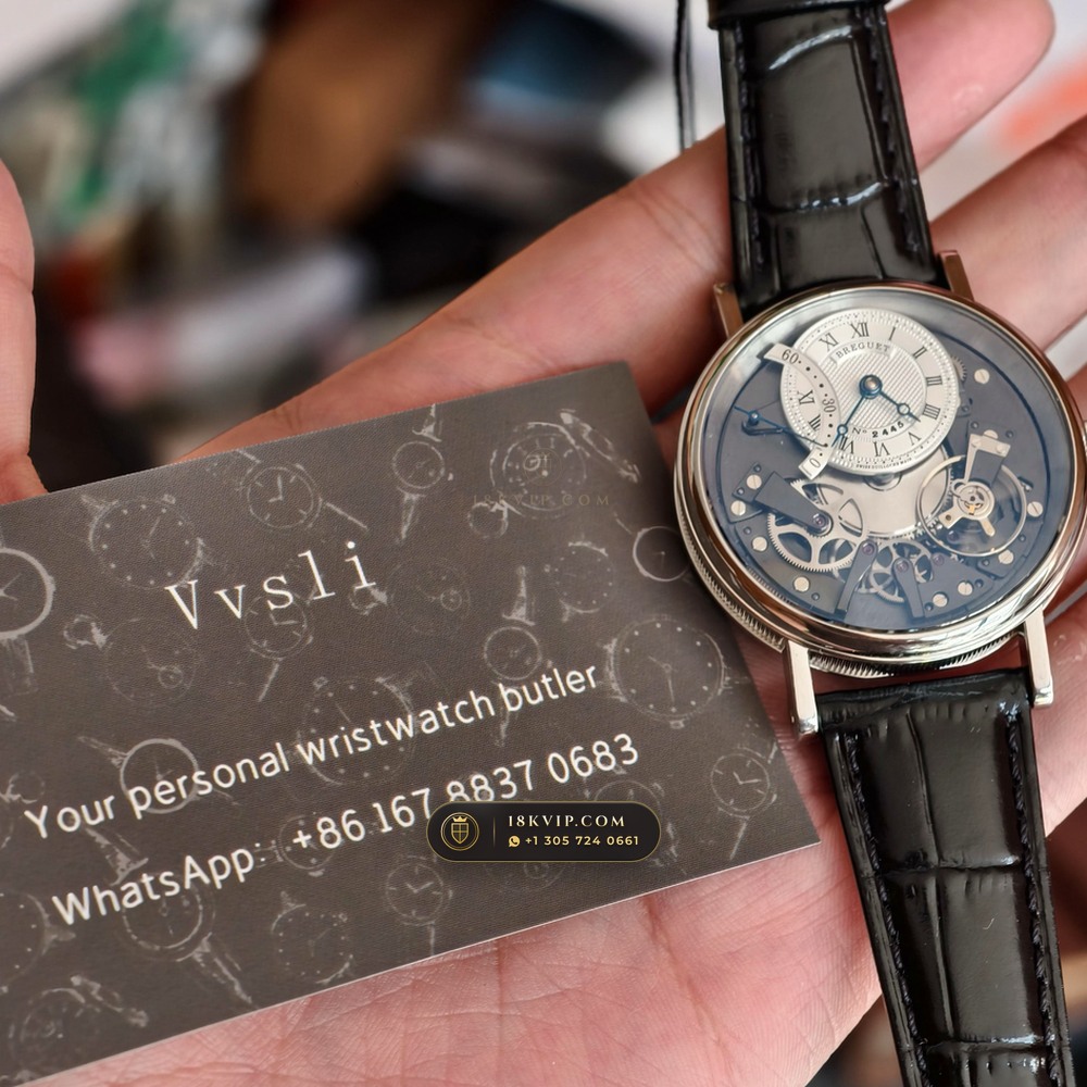 Breguet Tradition Automatique Seconde Retrograde 40mm 18K White Gold Ref. 7097BB/G1/9WU — Private Vault Edition — Studio Gallery Plate VII in 18K White Gold Au750 (86.8g Verified Mass, Breguet Manufacture Cal. 505SR1 - Inverted Silicon Escapement)